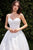 Ladivine Bridal CDS512W - Pleated Boning Ballgown In White