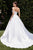 Ladivine Bridal CDS512W - Pleated Boning Ballgown In White