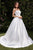 Ladivine Bridal CDS512W - Pleated Boning Ballgown In White