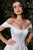 Ladivine Bridal CDS513W - Off-Shoulder Basque Ballgown In White