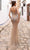 Chic and Holland AR330308 - Sleeveless Plunging V-Neck Prom Gown Evening Dresses