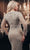 Chic and Holland HF110104 - Long Sleeve Beaded Evening Gown Evening Dresses