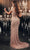 Chic and Holland HF110161 - Feathered Mermaid Evening Gown Evening Dresses