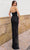 Chic and Holland HF110341 - Beaded Plunging Sweetheart Evening Dress Evening Dresses