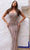 Chic and Holland HF110358 - Straight Across Back Slit Evening Dress Evening Dresses