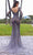 Chic and Holland HF110397 - Illusion Bodice Long Sleeve Evening Dress Prom Dresses