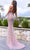 Chic and Holland HF110406 - Cold Shoulder Halter Evening Dress Prom Dresses