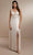 Christina Wu Celebration 22160 - Plunging V-Neck Satin Evening Gown Evening Dresses 0 / Latte