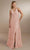 Christina Wu Celebration 22161 - V-Neck Dress Special Occasion Dress 0 / Frost Rose