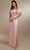 Christina Wu Celebration 22163 - Off Shoulder Column Evening Gown Special Occasion Dress 0 / Ballet