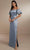 Christina Wu Celebration 22163 - Satin Gown Special Occasion Dress 0 / Misty Blue