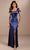 Christina Wu Celebration 22187 - Puff Sleeve Prom Gown Prom Dresses 0 / Navy