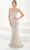 Christina Wu Celebration 22211 - Cowl Sequin Evening Gown Evening Dresses 0 / Latte Shiny