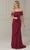 Christina Wu Elegance 17104 - Ruffle Sheath Evening Dress Evening Dresses 2 / Wine