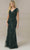 Christina Wu Elegance 17107 - Sheer Cap Sleeve Evening Dress Evening Dresses 12 / Hunter