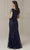 Christina Wu Elegance 17107 - Sheer Cap Sleeve Evening Dress Evening Dresses 12 / Hunter