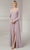 Christina Wu Elegance 17127 - Long Sleeve Wrap Evening Gown Evening Dresses 2 / Suede