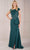 Christina Wu Elegance 17141 - Illusion One Shoulder Evening Dress Evening Dresses 2 / Hunter Green