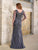 Christina Wu Eleganve 17174 - Flutter Sleeve Beaded Evening Gown Special Occasion Dress