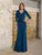 Christina Wu Eleganve 17176 - Asymmetric Peplum V-Neck Evening Gown Special Occasion Dress