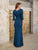 Christina Wu Eleganve 17176 - Asymmetric Peplum V-Neck Evening Gown Special Occasion Dress