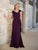 Christina Wu Eleganve 17180 - Asymmetric Neck Scuba Evening Gown Special Occasion Dress