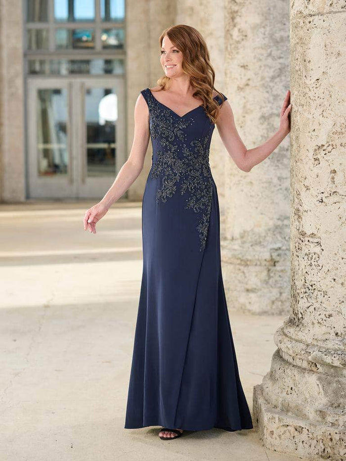 Christina Wu Eleganve 17182 - Sleeveless Beaded A-Line Evening Gown Special Occasion Dress