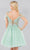 Cinderella Couture 5134J - Cold Shoulder Floral Lace Cocktail Dress Special Occasion Dress