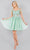 Cinderella Couture 5134J - Cold Shoulder Floral Lace Cocktail Dress Special Occasion Dress XS / Sage
