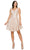 Cinderella Couture 8013J - Sleeveless A-Line Cocktail Dress Homecoming Dresses XS / Rosegold