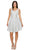 Cinderella Couture 8013J - Sleeveless A-Line Cocktail Dress Homecoming Dresses XS / Silver