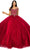 Cinderella Couture 8028J - Sweetheart Cold Shoulder Ballgown Special Occasion Dress XS / Burgundy