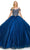 Cinderella Couture 8028J - Sweetheart Cold Shoulder Ballgown Special Occasion Dress XS / Navy