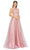 Cinderella Couture 8029J - Gold Embroidered A-Line Prom Gown Special Occasion Dress