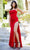 Cinderella Couture 8035J - Cowl Neck Corset Prom Gown Special Occasion Dress