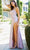 Cinderella Couture 8035J - Cowl Neck Corset Prom Gown Special Occasion Dress