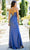 Cinderella Couture 8035J - Cowl Neck Corset Prom Gown Special Occasion Dress