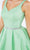 Cinderella Couture 8047J - Glittered Pleated A-Line Cocktail Dress Special Occasion Dress