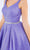 Cinderella Couture 8047J - Glittered Pleated A-Line Cocktail Dress Special Occasion Dress