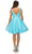 Cinderella Couture 8047J - Glittered Pleated A-Line Cocktail Dress Special Occasion Dress