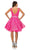 Cinderella Couture 8047J - Glittered Pleated A-Line Cocktail Dress Special Occasion Dress