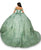 Cinderella Couture 8060J - Floral Applique Off-Shoulder Ballgown Special Occasion Dress