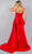 Cinderella Couture 8082J - Ruched Detailed Sleeveless Prom Gown Prom Dresses XS / Red