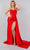 Cinderella Couture 8082J - Ruched Detailed Sleeveless Prom Gown Prom Dresses XS / Red