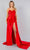 Cinderella Couture 8082J - Ruched Detailed Sleeveless Prom Gown Prom Dresses XS / Red