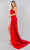 Cinderella Couture 8082J - Ruched Detailed Sleeveless Prom Gown Prom Dresses XS / Red