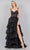 Cinderella Couture 8093J - Embroidered Tiered Skirt Prom Dress Prom Dresses L / Black