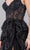 Cinderella Couture 8093J - Embroidered Tiered Skirt Prom Dress Prom Dresses L / Black