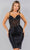 Cinderella Couture 8121J - Sequin Embellished V-Neck Cocktail Dress Cocktail Dresses