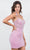 Cinderella Couture 8124J - Sheer Corset Bodice Sleeveless Cocktail Dress Homecoming Dresses